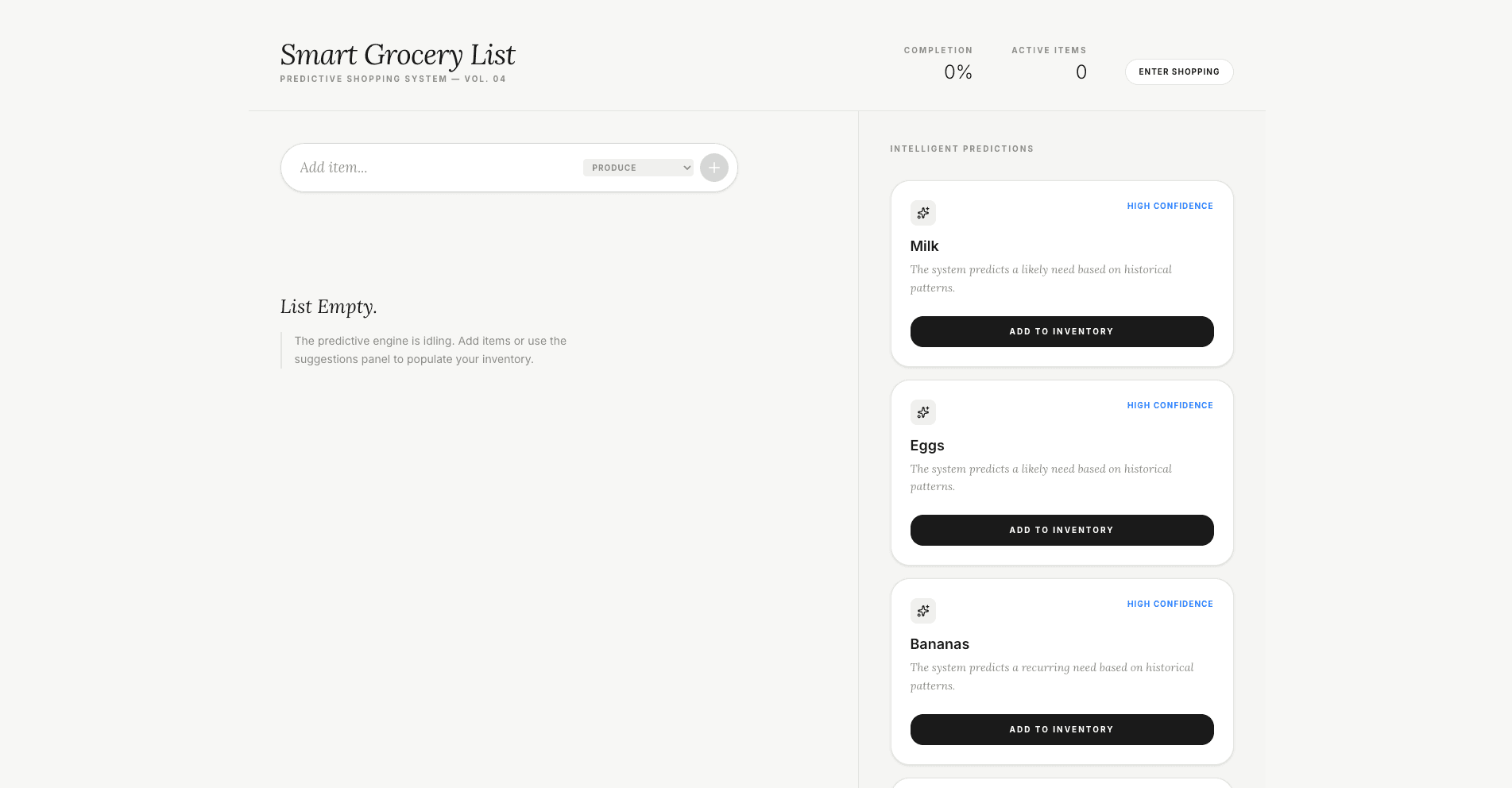 Day 104: smart-grocery-list-kappa.vercel.app