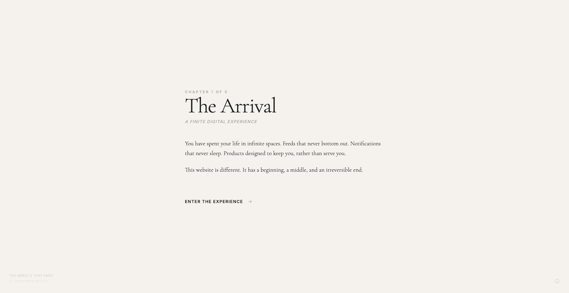 Day 45: the-website-that-ends.vercel.app